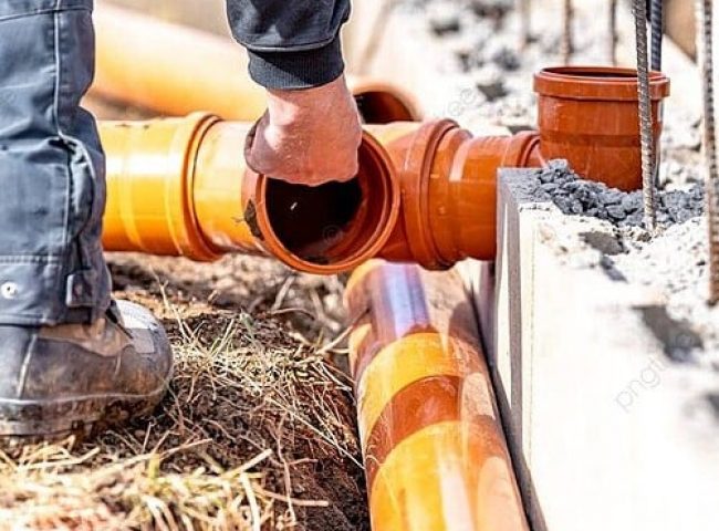 pngtree-placing-a-plastic-sewage-pipe-during-house-building-project-photo-image_51227790